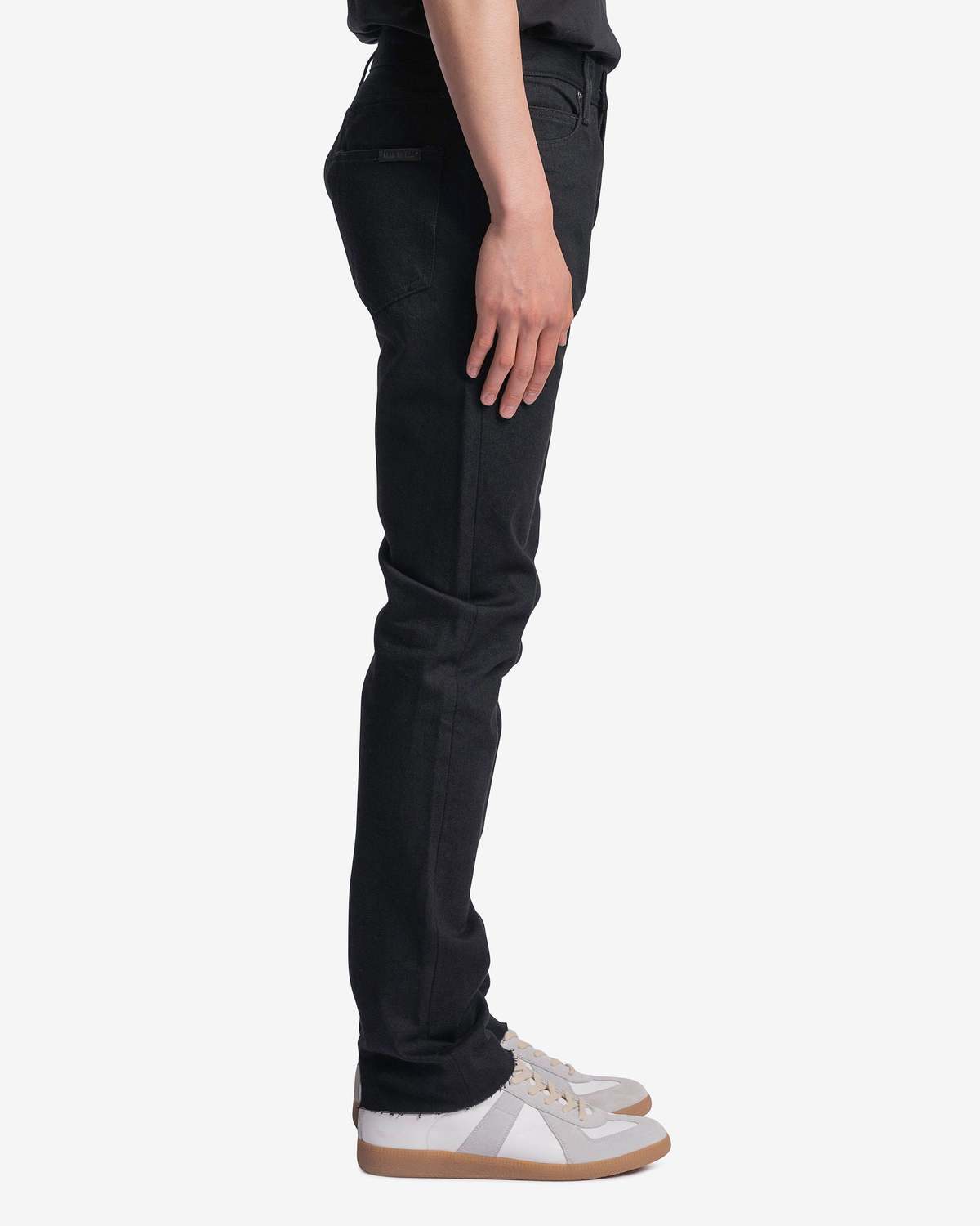 Fear of God Eternal Denim 5 Pocket - 5 Year in Raw Black | Garmentory
