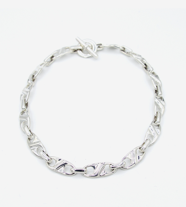 Luz Ortiz Link Collar Necklace - Silver 