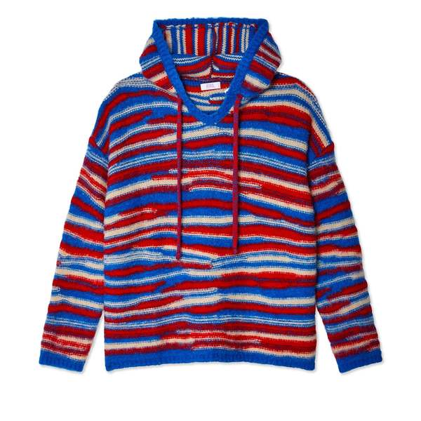 ERL Oversized Hoodie - Red/Blue | Garmentory ERL Oversized Hoodie - Red/Blue | Garmentory