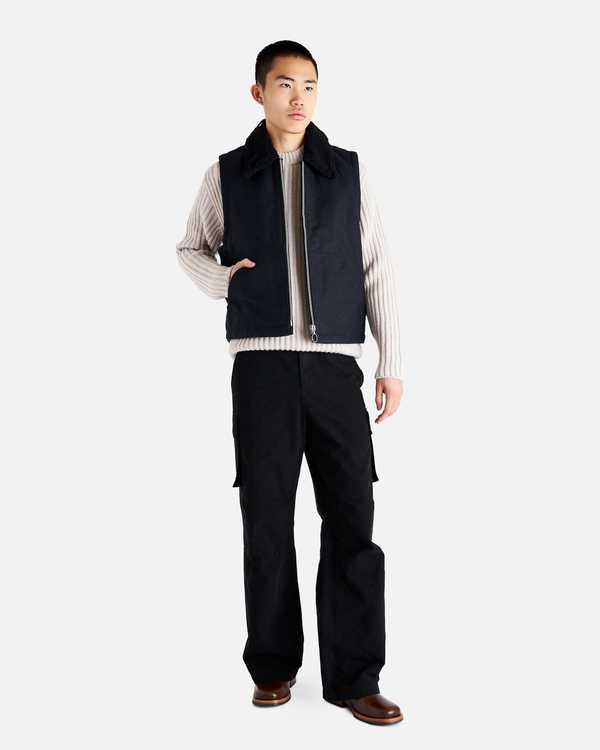 トップス OUR LEGACY GRIZZLY VEST size 46 Our Legacy - Grizzly Vest Black Highland Cotton
