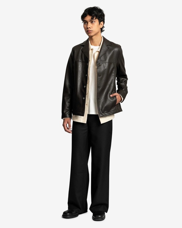Séfr Jiro Wool Trouser - Black | Garmentory