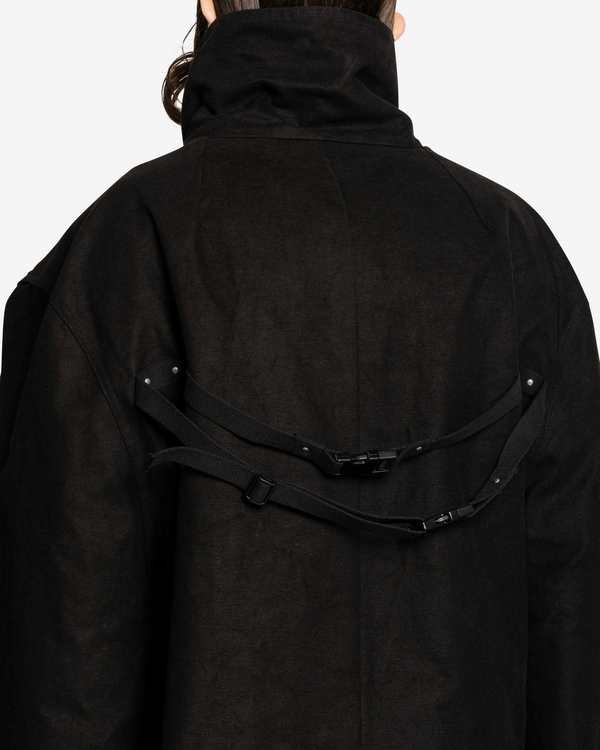Rick Owens Jumbo Poncho Drella Coat - Black | Garmentory