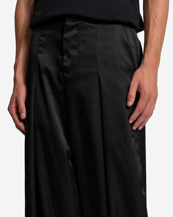 Edward Cuming Kickout Drape Trousers - Black | Garmentory