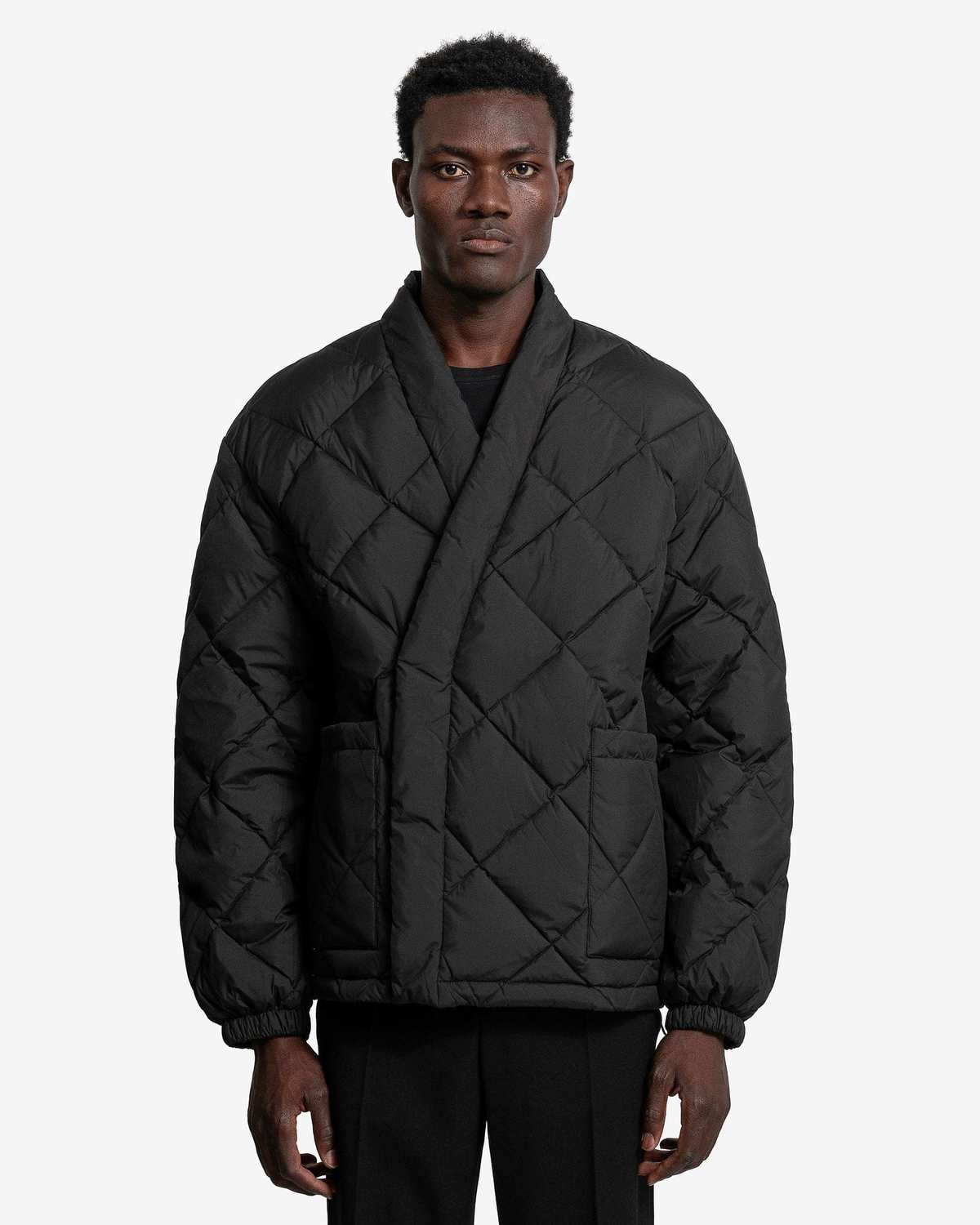 Kenzo Kimono Light Down Jacket - Black | Garmentory