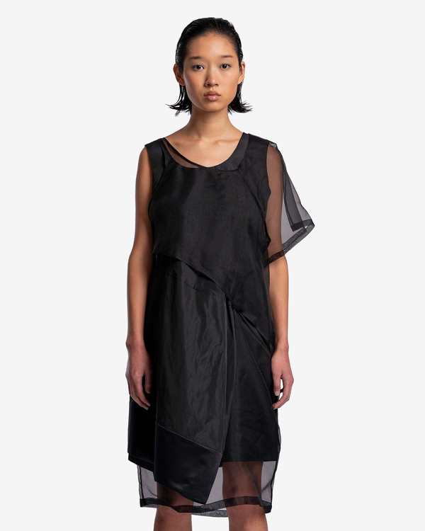 Undercover Layered Asymmetrical Dress - Black | Garmentory