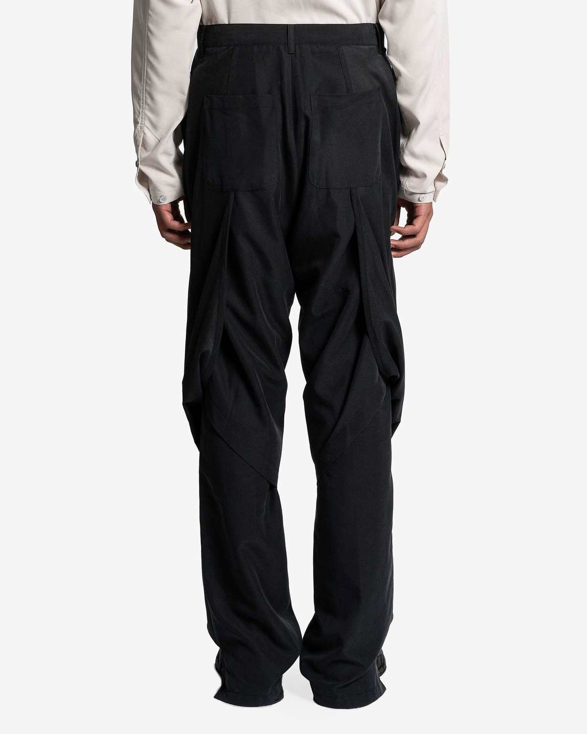JiyongKim Layered Draped Trousers - Black | Garmentory