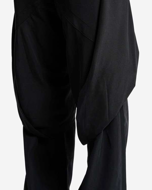 JiyongKim Layered Draped Trousers - Black | Garmentory