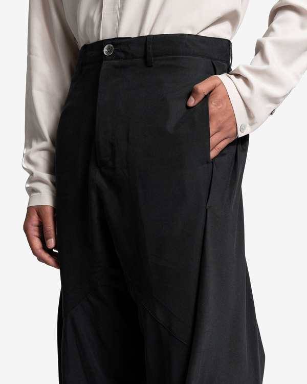 JiyongKim Layered Draped Trousers - Black | Garmentory