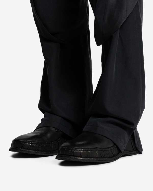 JiyongKim Layered Draped Trousers - Black | Garmentory