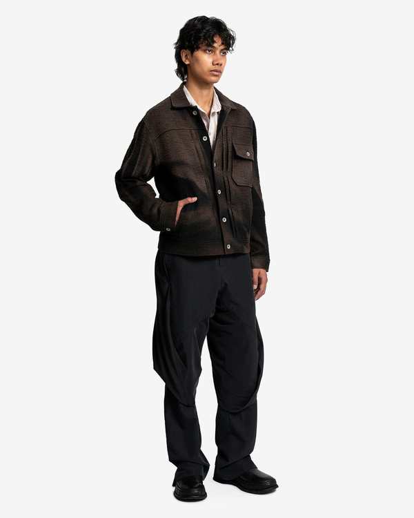 パンツ 23SS jiyong kim draped slacks JiyongKim Layered Draped Trousers - Black | Garmentory