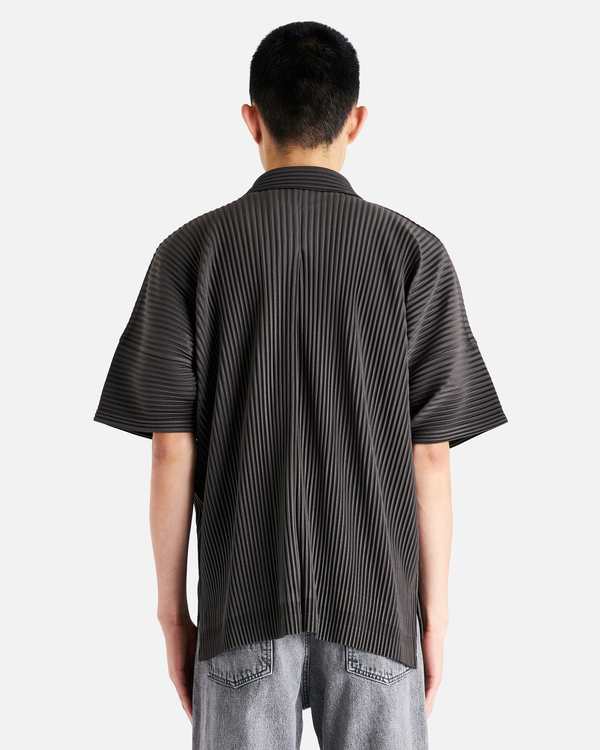 HOMME PLISSE ISSEY MIYAKE MC July Polo - Ebony Khaki | Garmentory