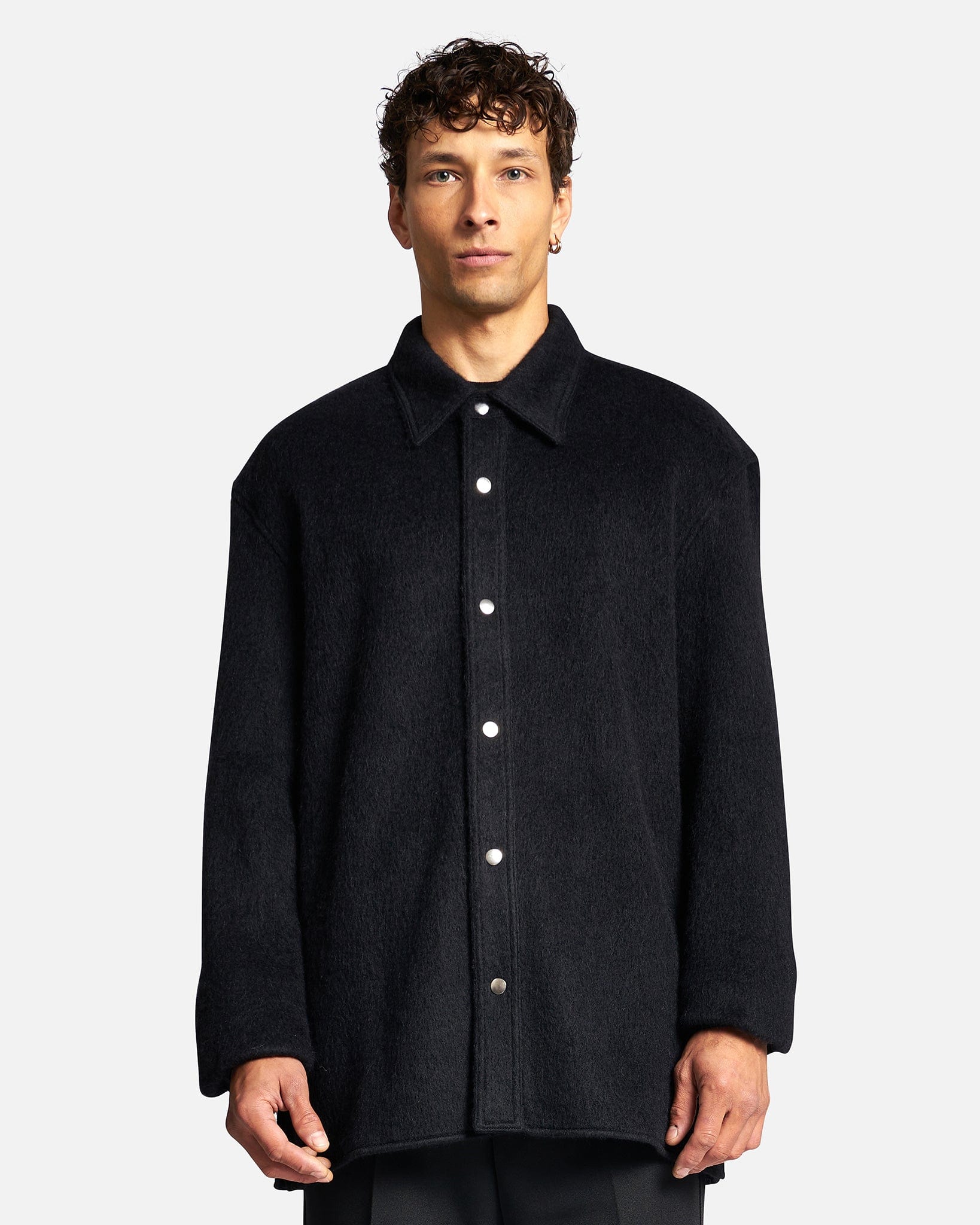 Jil Sander Mohair Brushed Jersey - Black | Garmentory display picture 1