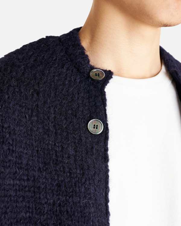 トップス OUR LEGACY 24AW OPA CARDIGAN 46 Our Legacy - Opa Cardigan Licorice Misty Alpaca