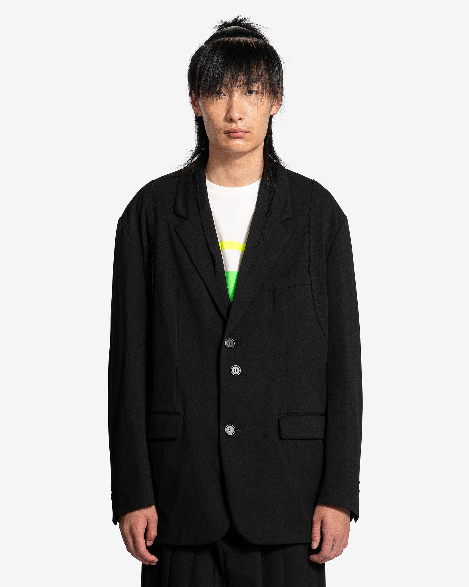 ジャケット UNDERCOVER Shawl blazer Paneled-Blazer-in-Black-