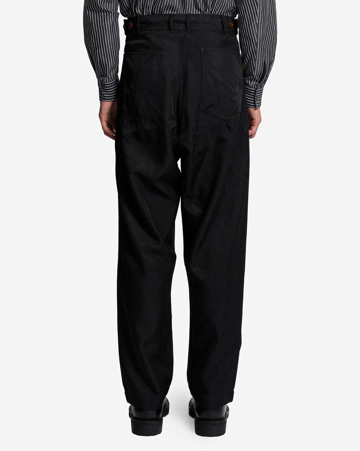 パンツ CDG POLYESTER TWILL PANTS Comme Des Garçons Polyester Twill Pants - Black | Garmentory