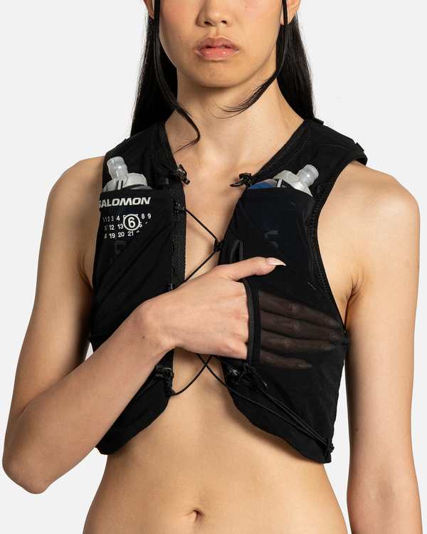 mm6 maison margiela × salomon ADVSKIN5 MM6 Maison Margiela Salomon ADV Skin 5 Vest - Black | Garmentory
