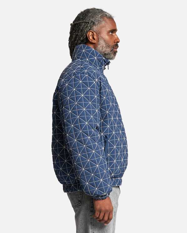 もんち Kenzo Sashiko Stitch Down Jacket - Midnight Blue | Garmentory