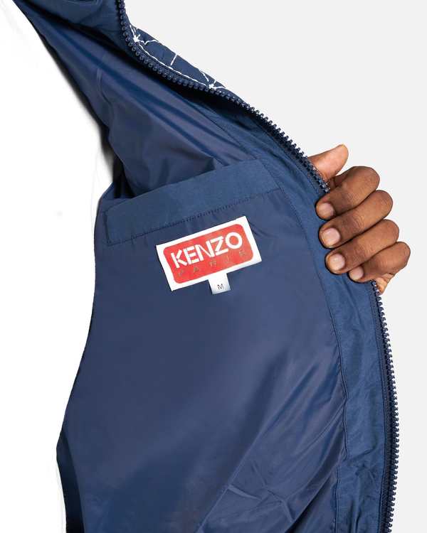 Kenzo Sashiko Stitch Down Jacket - Midnight Blue | Garmentory