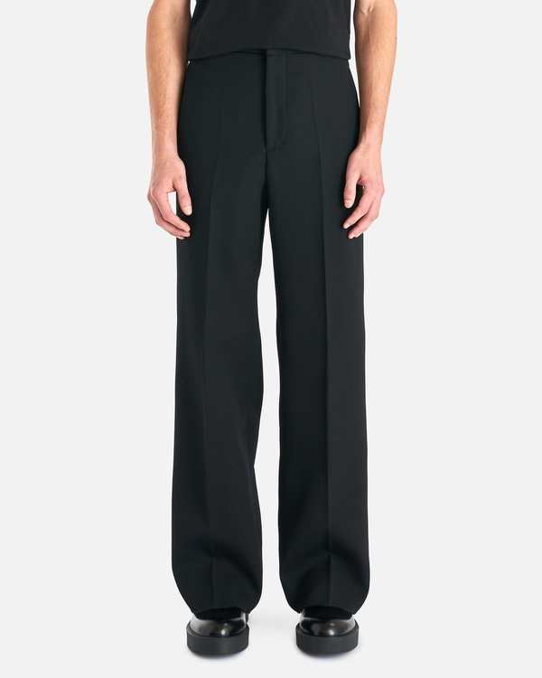 Jil Sander Sharp Wool Gabardine Trouser - Black | Garmentory