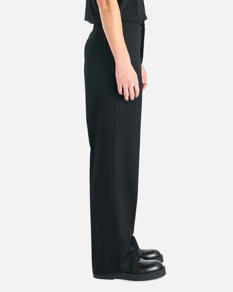 Jil Sander Sharp Wool Gabardine Trouser - Black | Garmentory