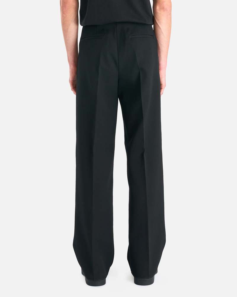 Jil Sander Sharp Wool Gabardine Trouser - Black | Garmentory