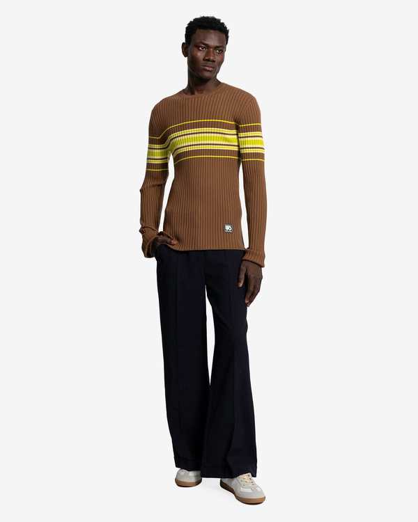 Wales Bonner Show Knit Top - Beige/Lime | Garmentory