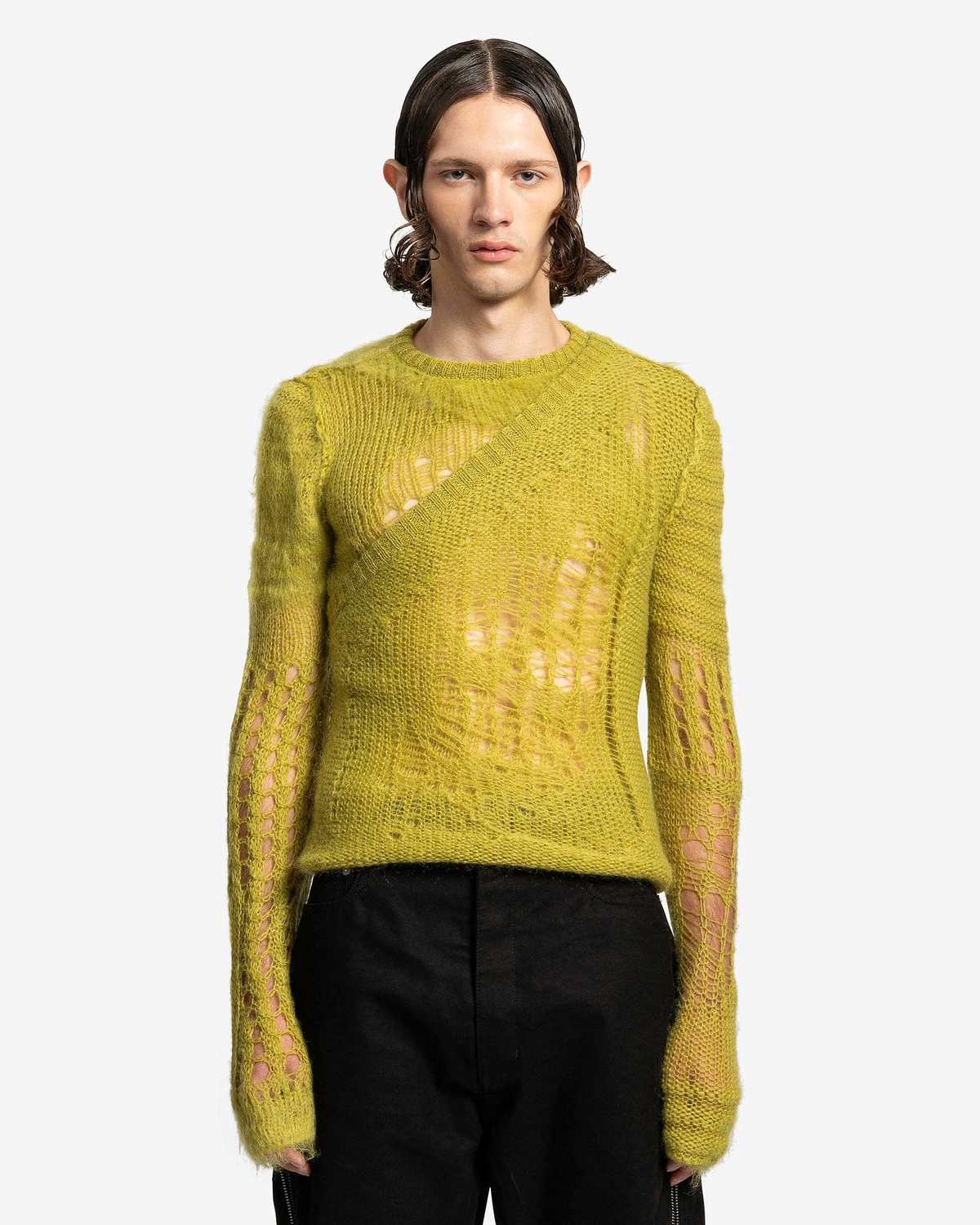 Rick Owens Spider Banana Sweater - Acid | Garmentory