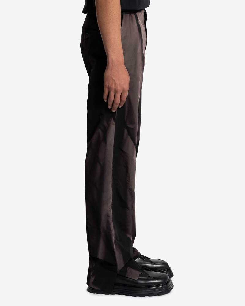 JiyongKim Sun Bleached Belted Straight Trousers - Black