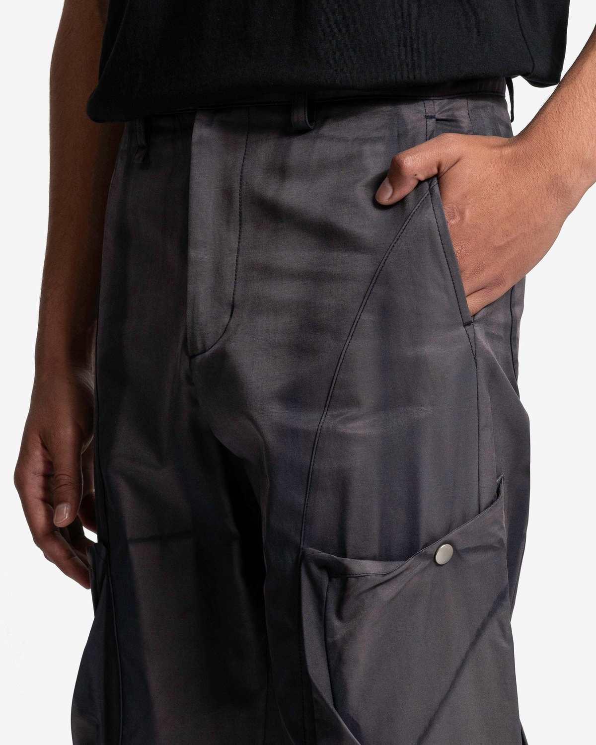 JiyongKim SUN-BLEACHED DRAPED POCKET TROUSERS – 082plus