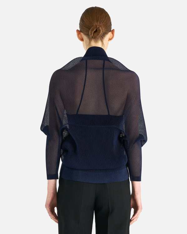 Pleats Please by Issey Miyake Tatami August Cardigan - Dark Navy