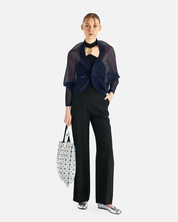 Pleats Please by Issey Miyake Tatami August Cardigan - Dark Navy