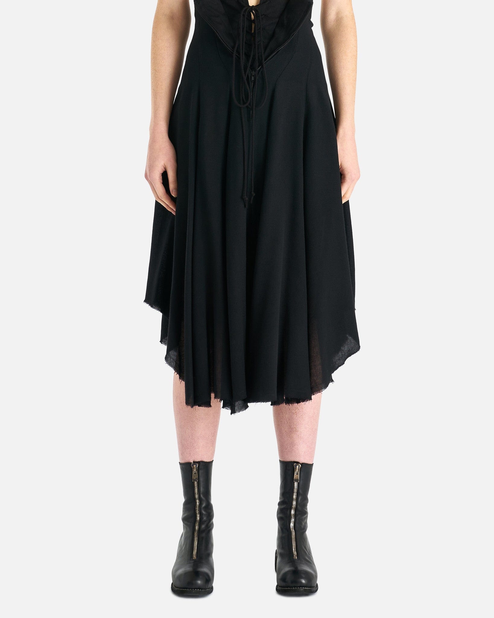 Y's U-Lace Up Skirt - Black | Garmentory