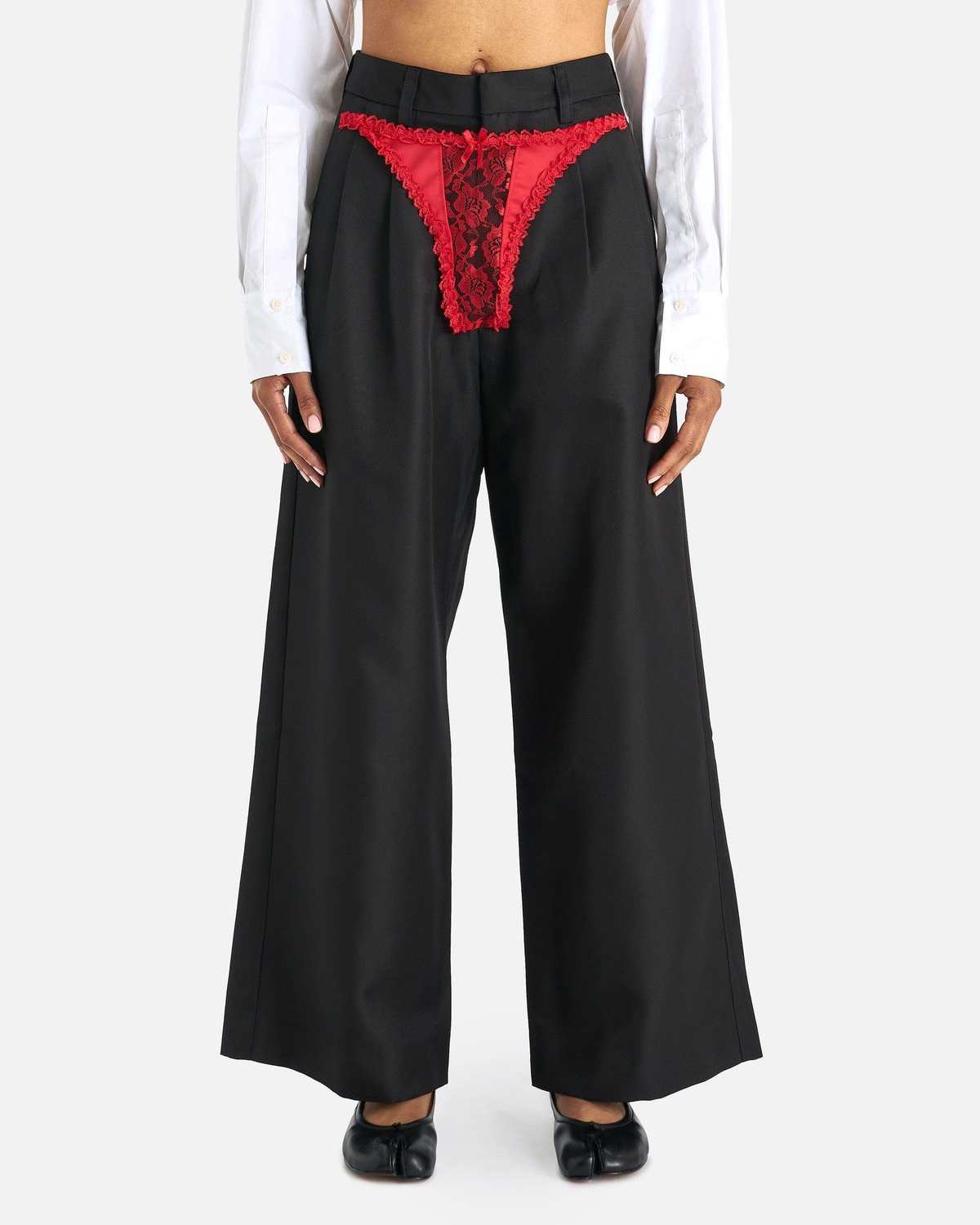 Vaquera Underwear Woven Slacks - Red | Garmentory Vaquera Underwear Woven Slacks - Red | Garmentory