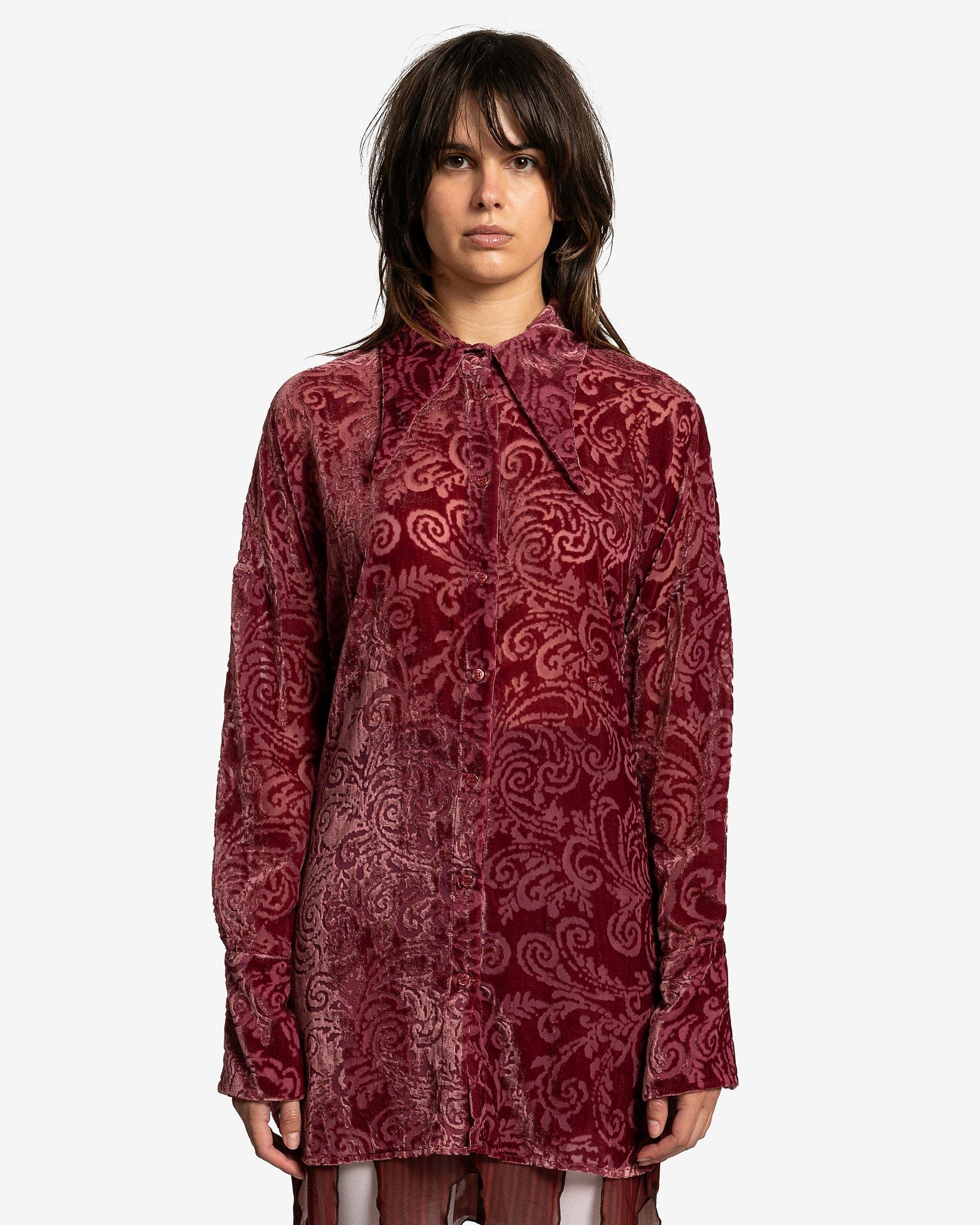 fitted lace wedding dress Red Velvet Shirt Dress – 2x2clothing