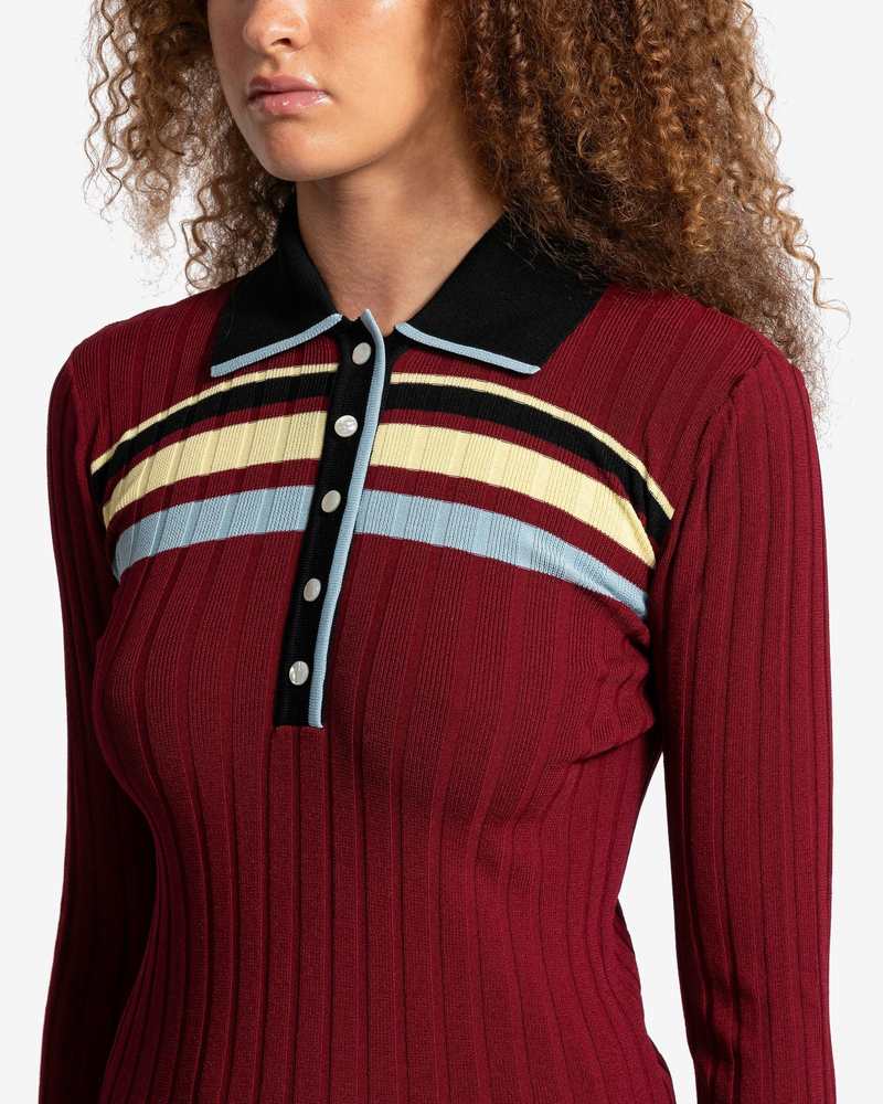 Wales Bonner Wander Knit Top - Red/Yellow | Garmentory