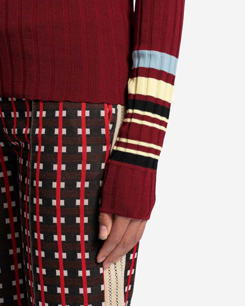 Wales Bonner Wander Knit Top - Red/Yellow | Garmentory
