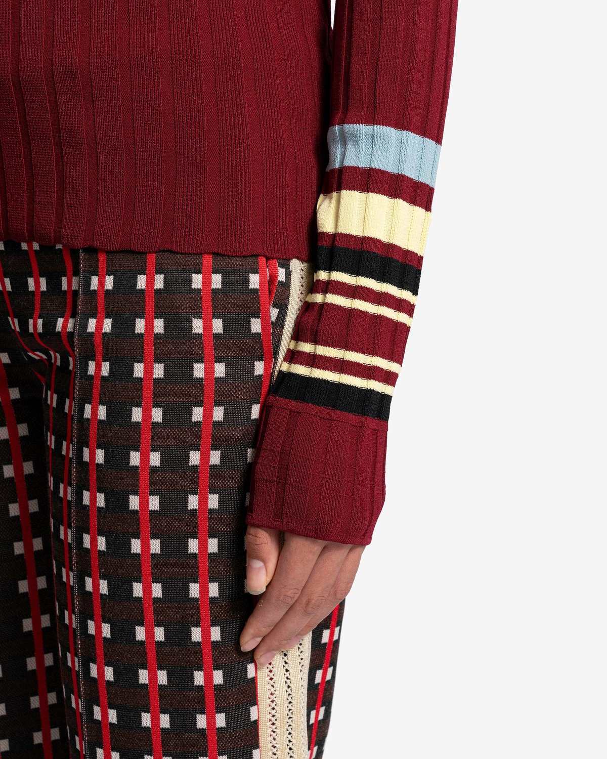 Wales Bonner Wander Knit Top - Red/Yellow | Garmentory