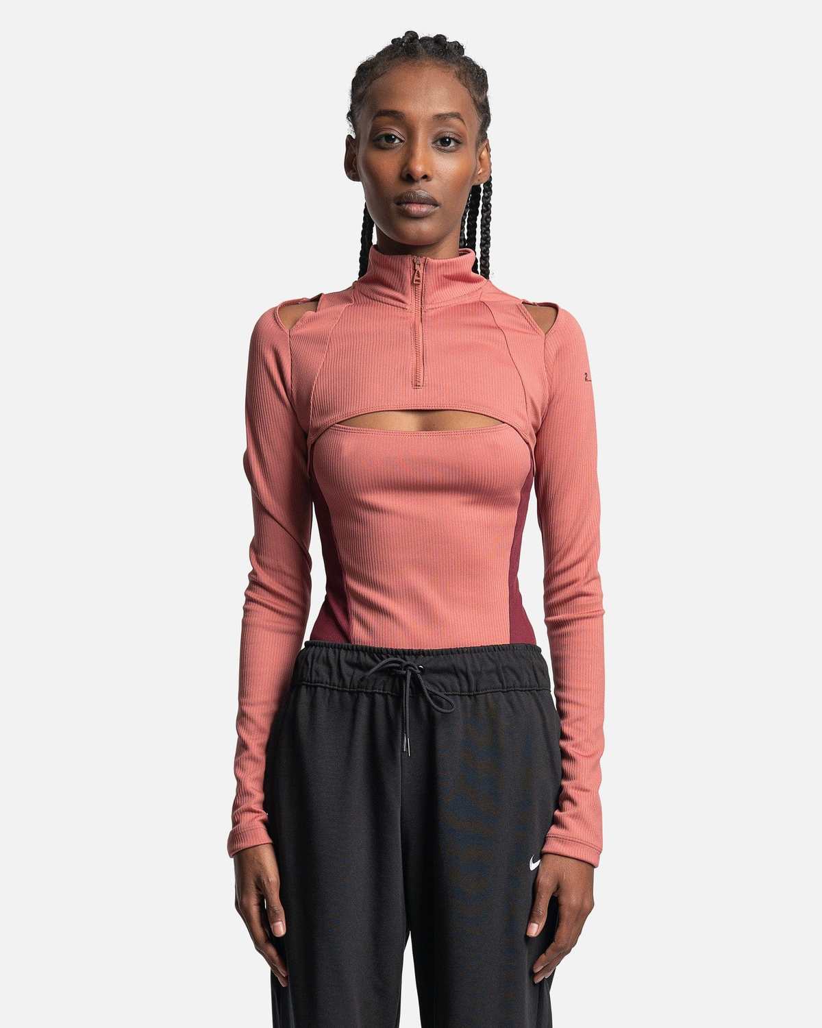 jordan 23 Engineered 1/4-Zip Long-Sleeve Top - Canyon Pink jordan 23 Engineered 1/4-Zip Long-Sleeve Top - Canyon Pink