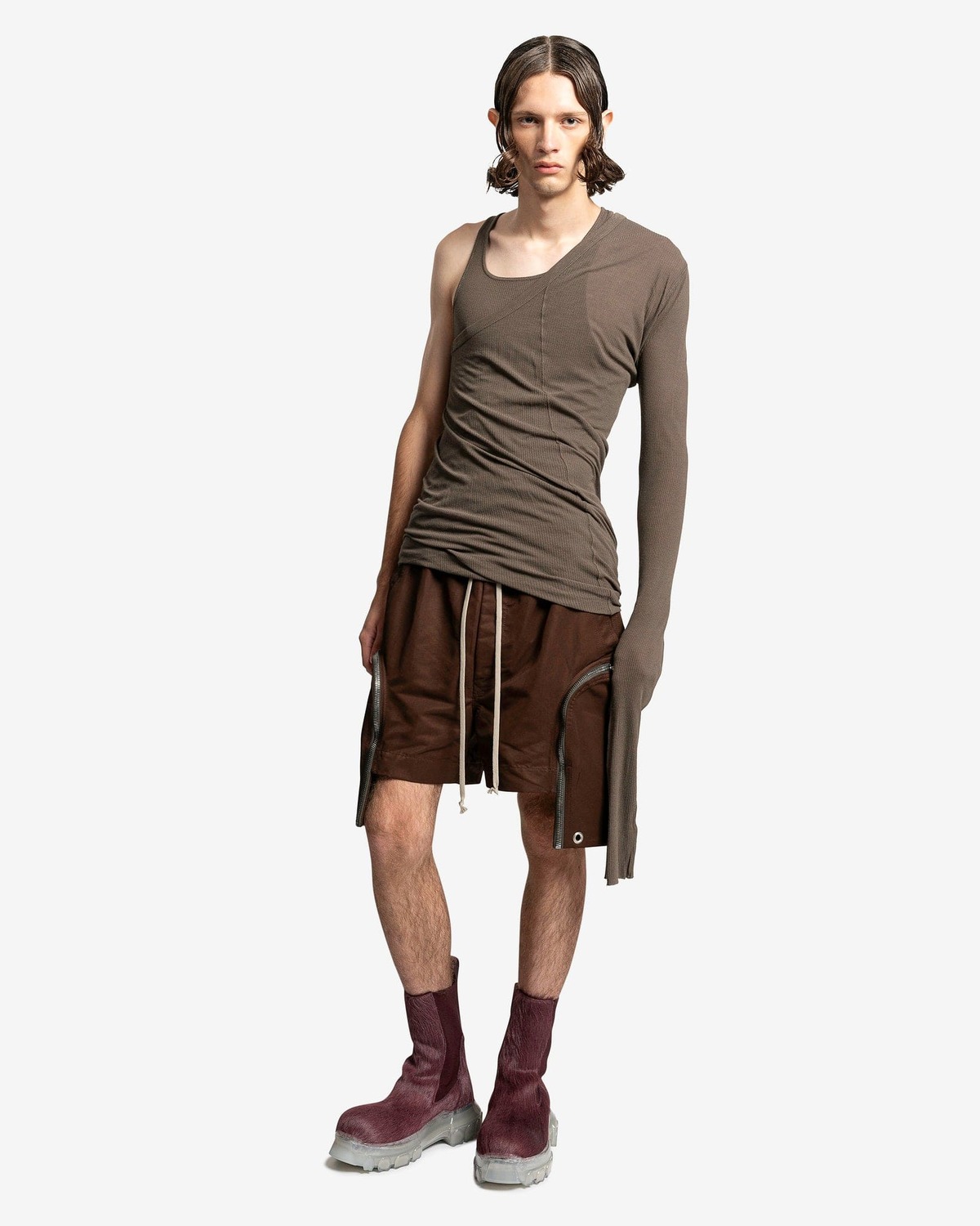 Rick Owens Ziggy Banana Tank - Dust | Garmentory