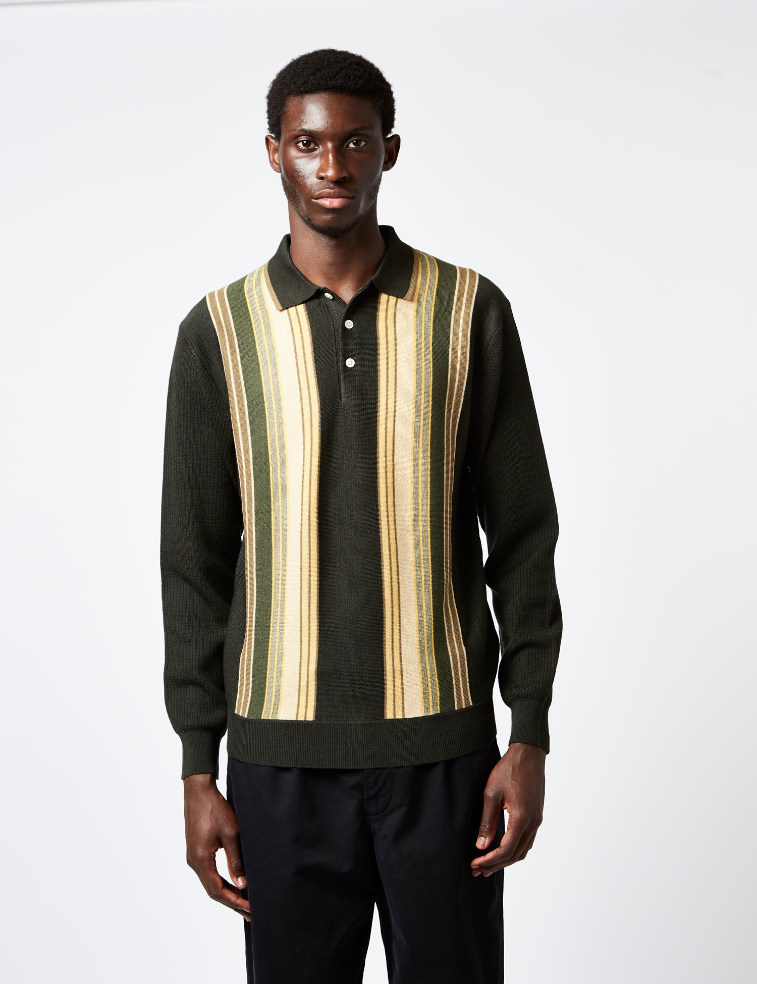 Beams-Plus-Knit-Polo---Stripe-