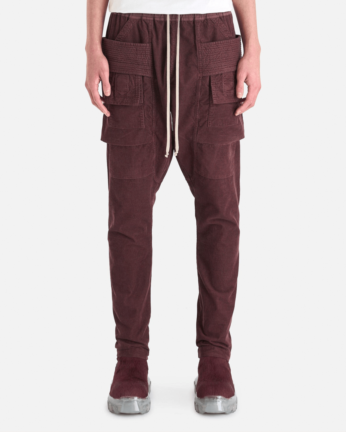 Rick Owens Creatch Cargo Drawstring - Mauve | Garmentory