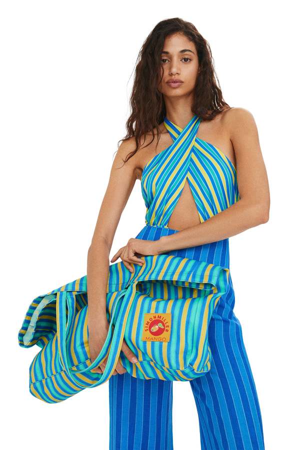 Simon Miller x Mango Mon Swimsuit - Multi Stripe | Garmentory Simon Miller x Mango Mon Swimsuit - Multi Stripe | Garmentory