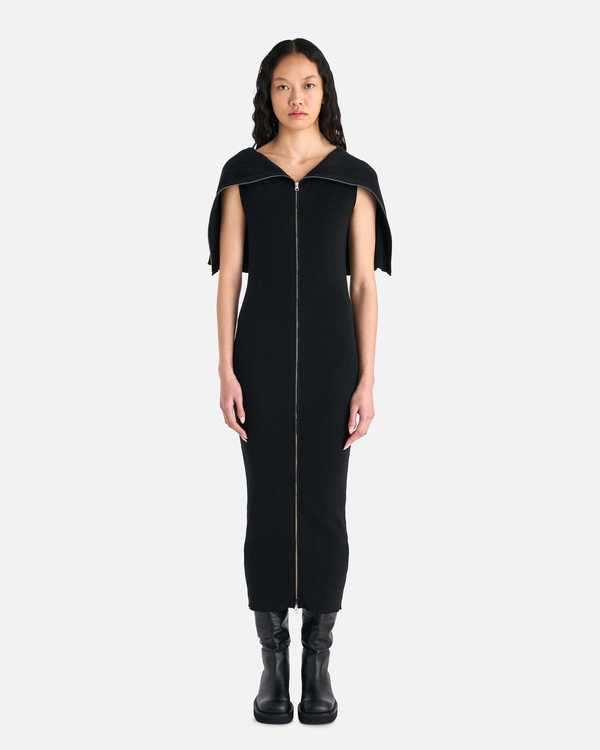 MM6 Maison Margiela Layered Midi Dress - Black | Garmentory