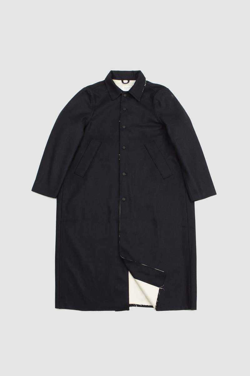 ジャケット・アウター Camille fortgens long gap coat Camiel Fortgens Long Gap Coat - Black Navy | Garmentory
