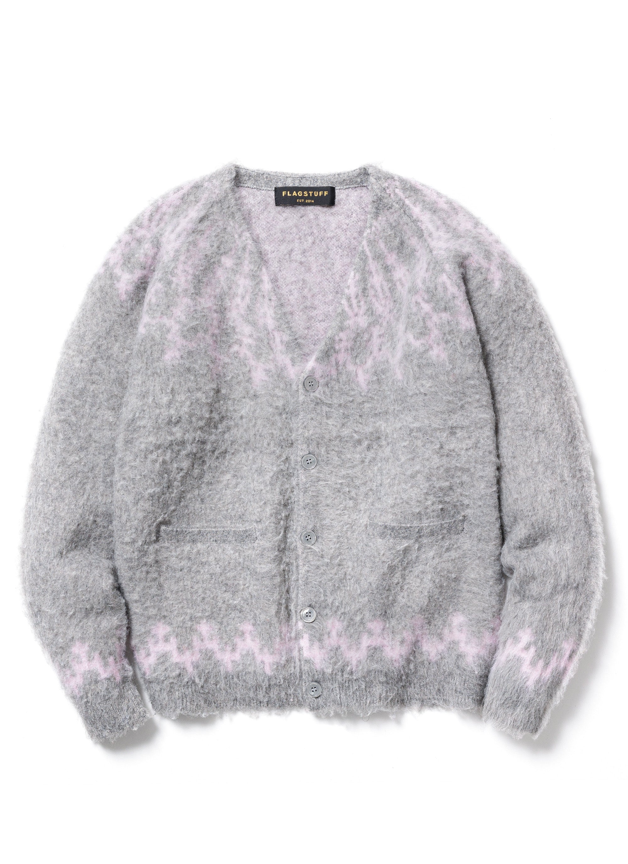 F-lagstuf-F MIX SWEATER - GRAY / XL | ヤマダウェブコム