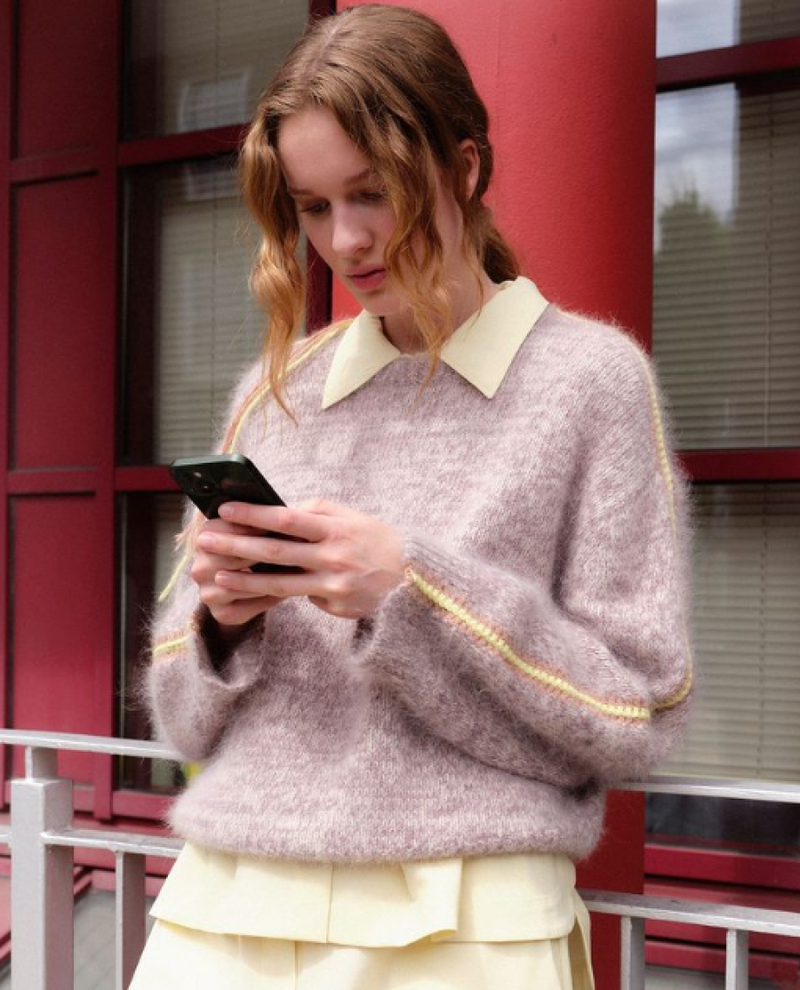 ニット・セーター IONSEOUL Basic winter angora knit BJ462 IONSEOUL Basic winter angora knit BBJ462 (IONSEOUL/ニット