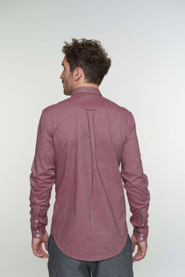 Delikatessen Proper Shirt - Wine Red