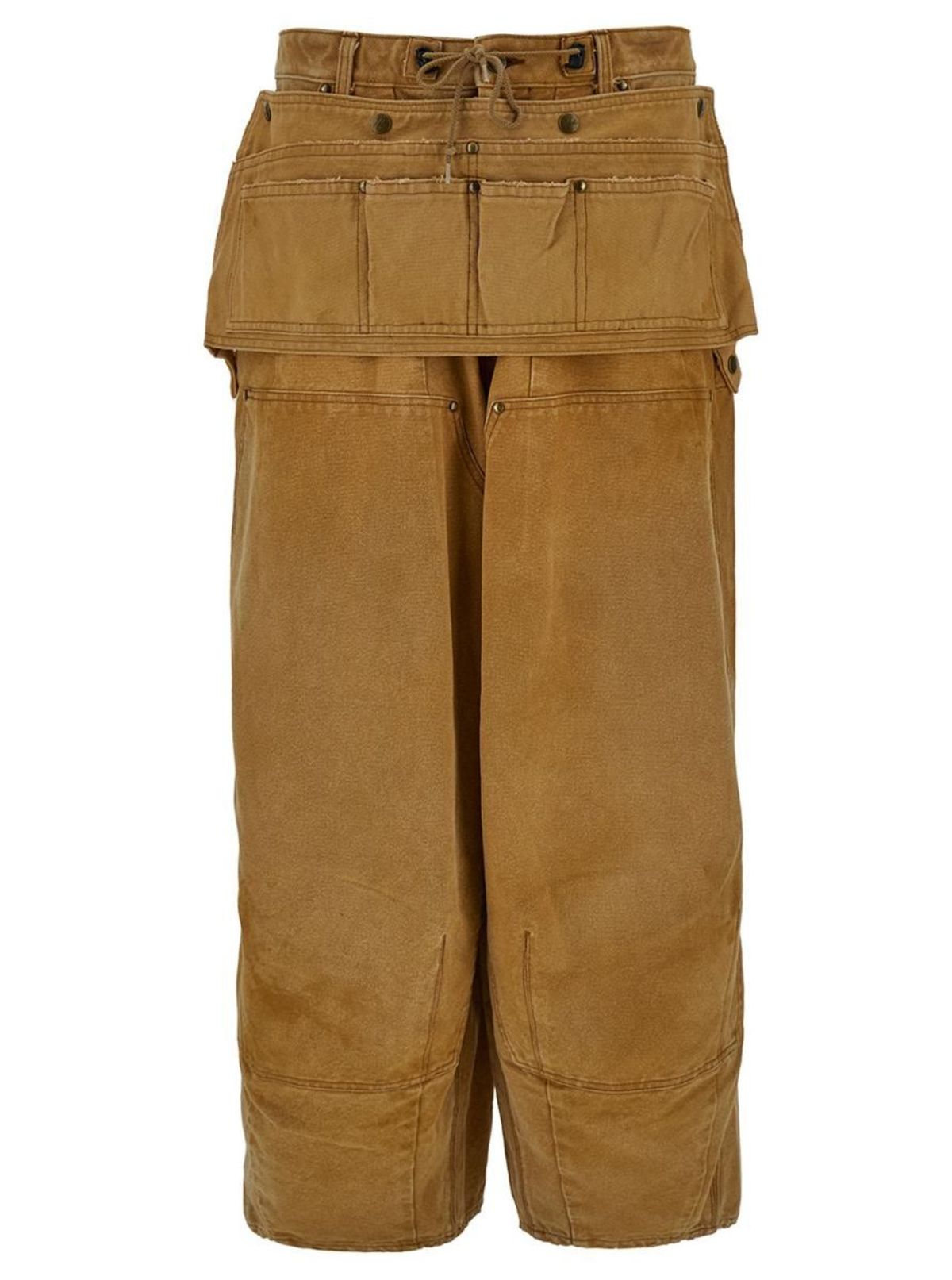 Needles H.D. Pant Apron 16oz Cotton ヒザデル Needles H.D. Apron 16oz Cotton Canvas Pant - Yellow | Garmentory