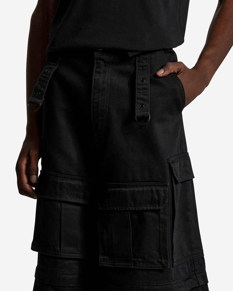 訳アリ vetements MULTIPOCKET CARGO JEANS VETEMENTS Multipocket Cargo Jeans | Black | FARFETCH