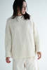 Lauren Manoogian Rib Saddle Crewneck - Raw White - Thumbnail 1